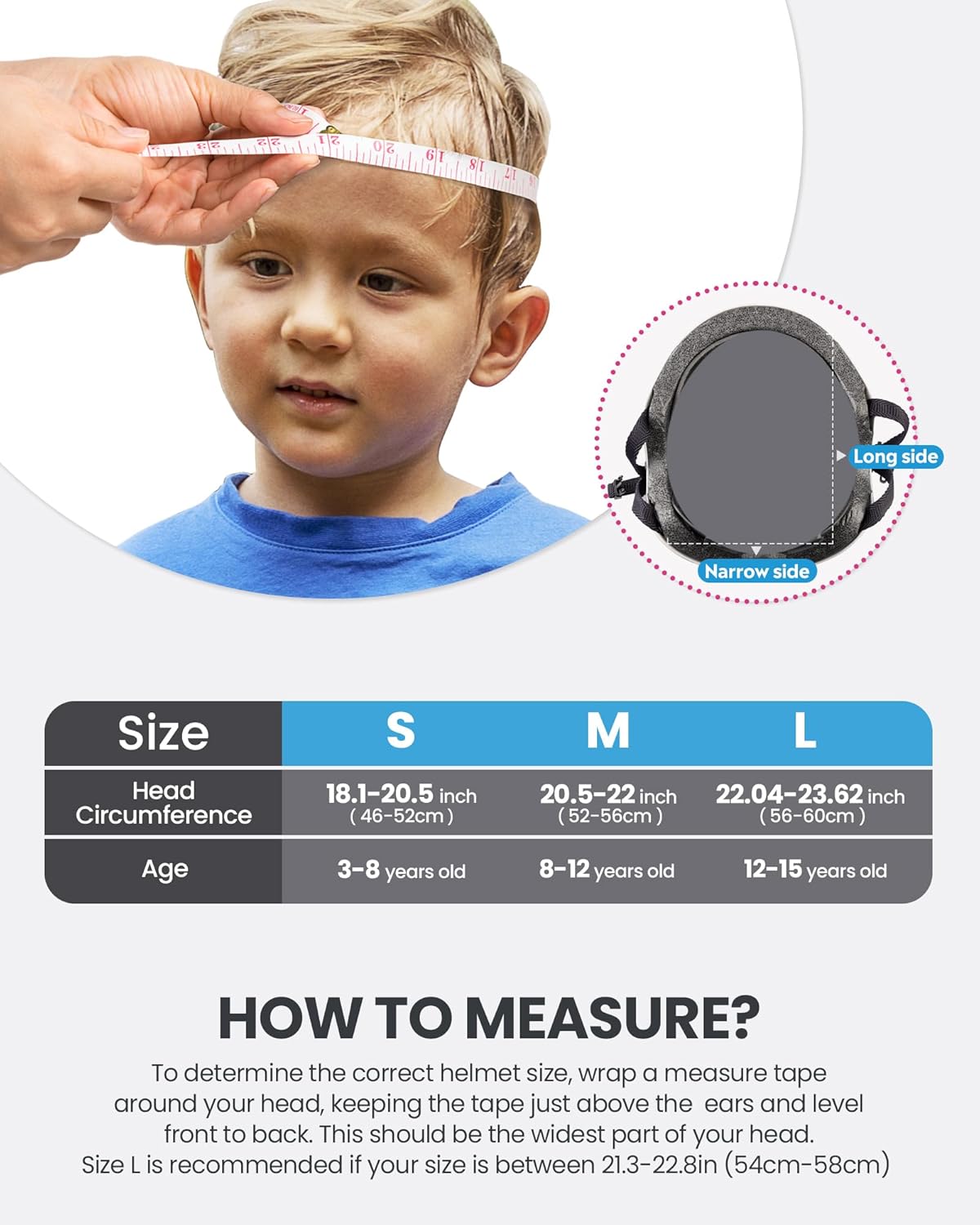 OutdoorMaster Youth & Kids Bike Helmet - Adjustable Multi-Sports Skateboard Helmet with Removable Liners for Balance Bike, Toddler Scooter, One Wheel Hoverboard-Blue pink gradient-Medium - Image 6