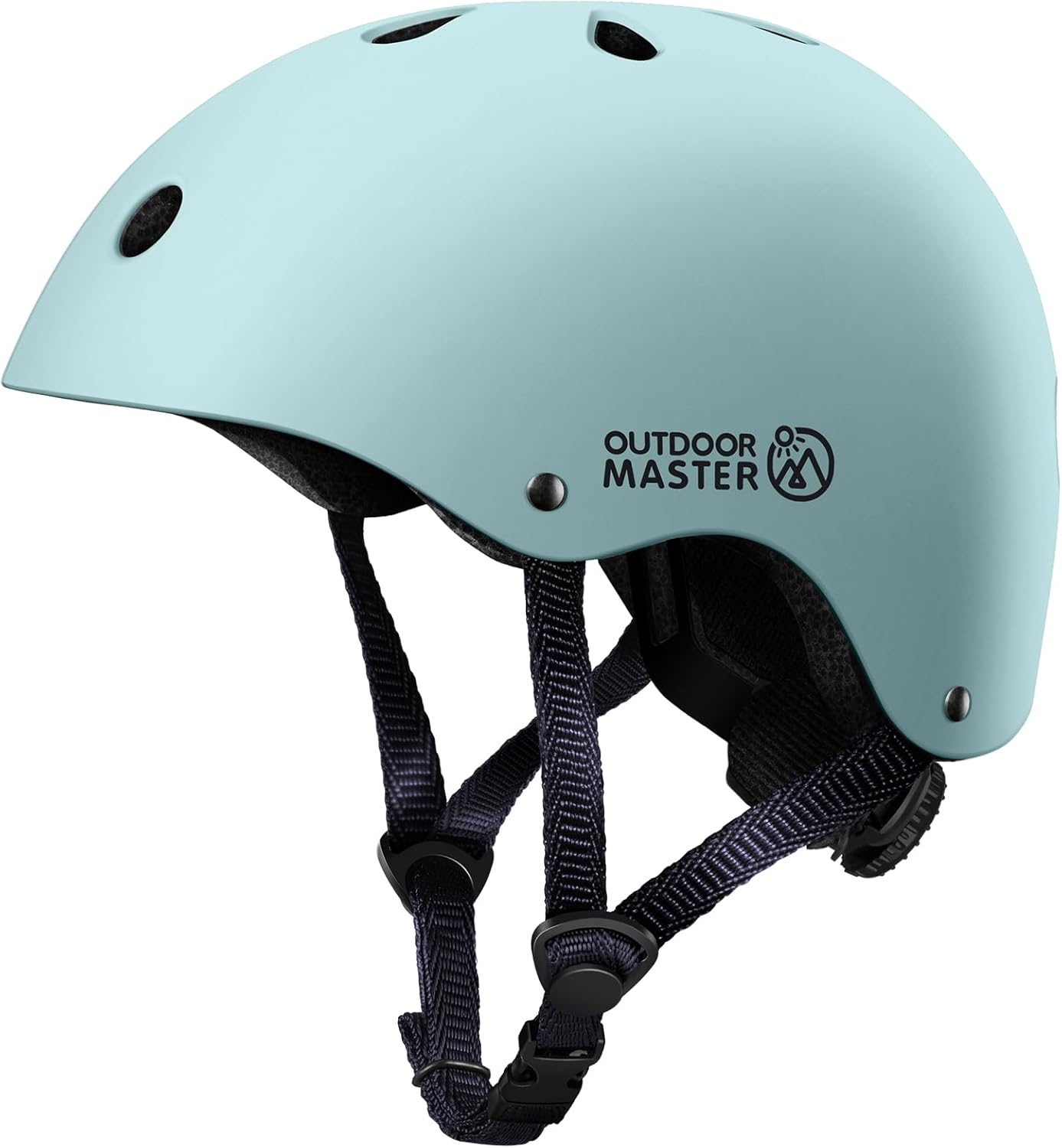 OutdoorMaster Youth & Kids Bike Helmet - Adjustable Multi-Sports Skateboard Helmet with Removable Liners for Balance Bike, Toddler Scooter, One Wheel Hoverboard-Mint Green-Small - Image 1