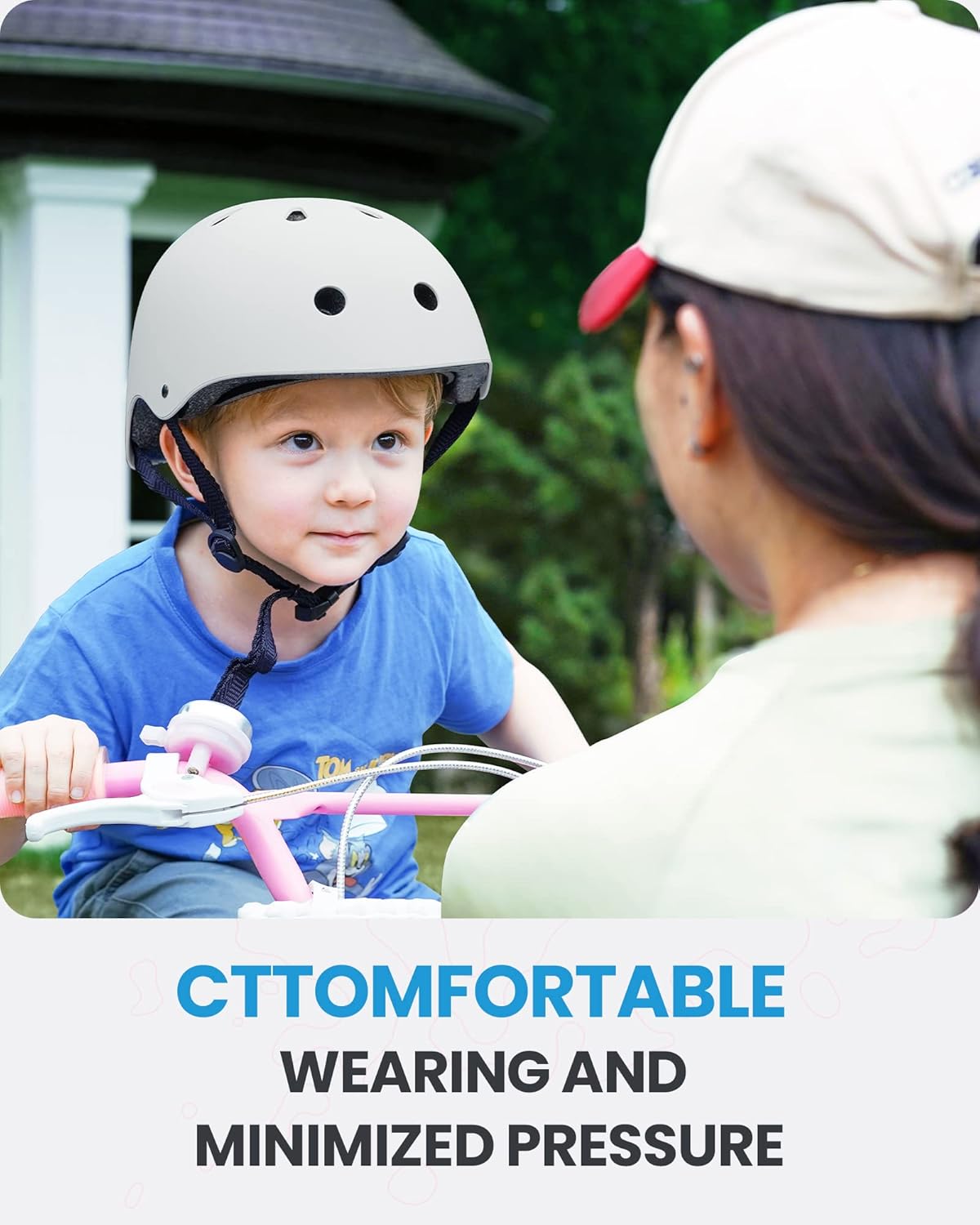 OutdoorMaster Youth & Kids Bike Helmet - Adjustable Multi-Sports Skateboard Helmet with Removable Liners for Balance Bike, Toddler Scooter, One Wheel Hoverboard-White-Large - Image 2