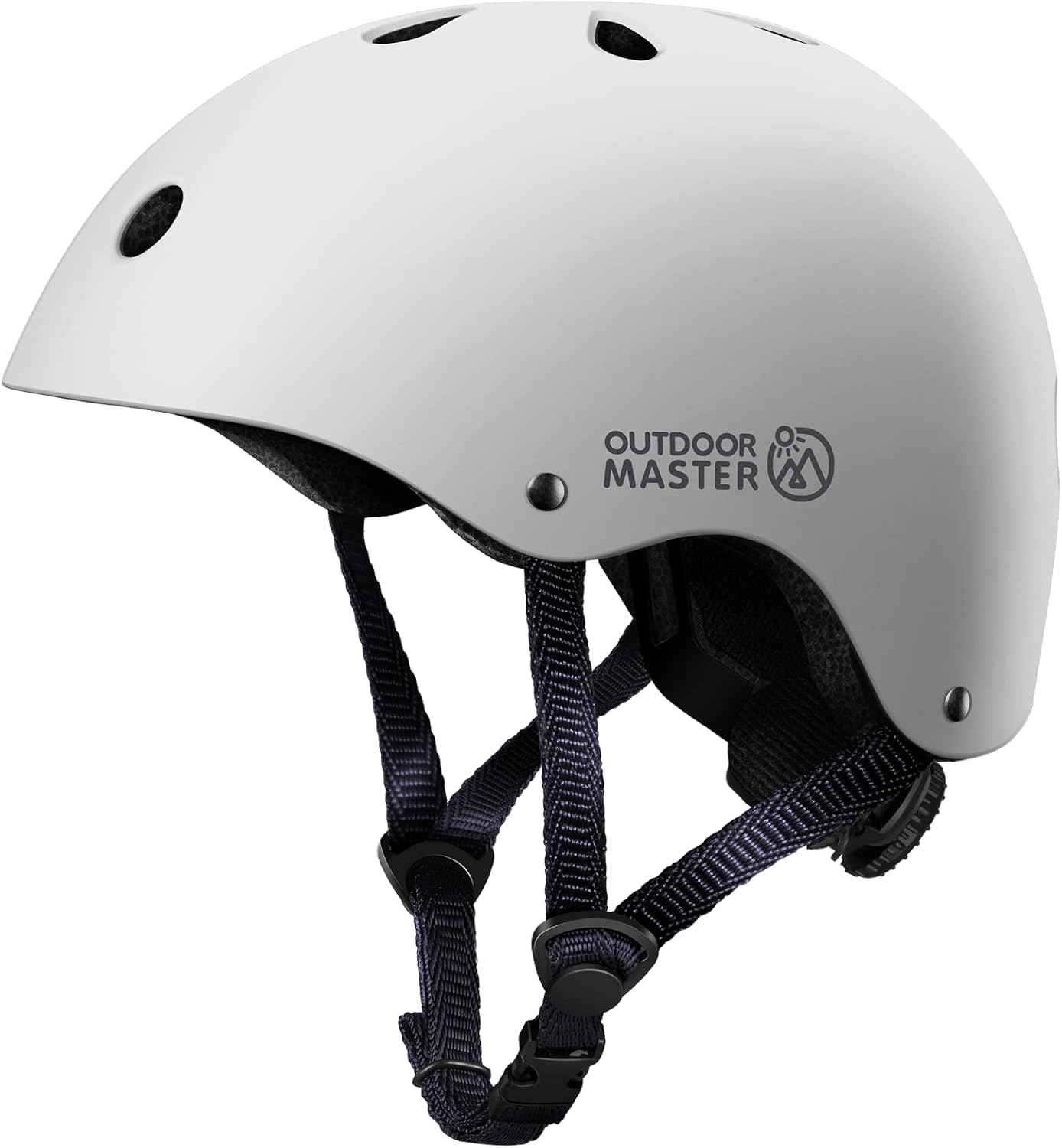 OutdoorMaster Youth & Kids Bike Helmet - Adjustable Multi-Sports Skateboard Helmet with Removable Liners for Balance Bike, Toddler Scooter, One Wheel Hoverboard-White-Medium - Image 4