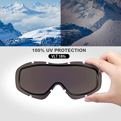 OutdoorMaster OTG Ski Goggles - Over Glasses Ski/Snowboard Goggles for Men, Women & Youth - 100% UV Protection-OM-5 - Image 6