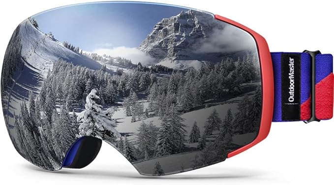 OutdoorMaster Ski Goggles PRO - Frameless, Interchangeable Lens 100% UV400 Protection Snow Goggles for Men & Women-OM-2 - Image 1