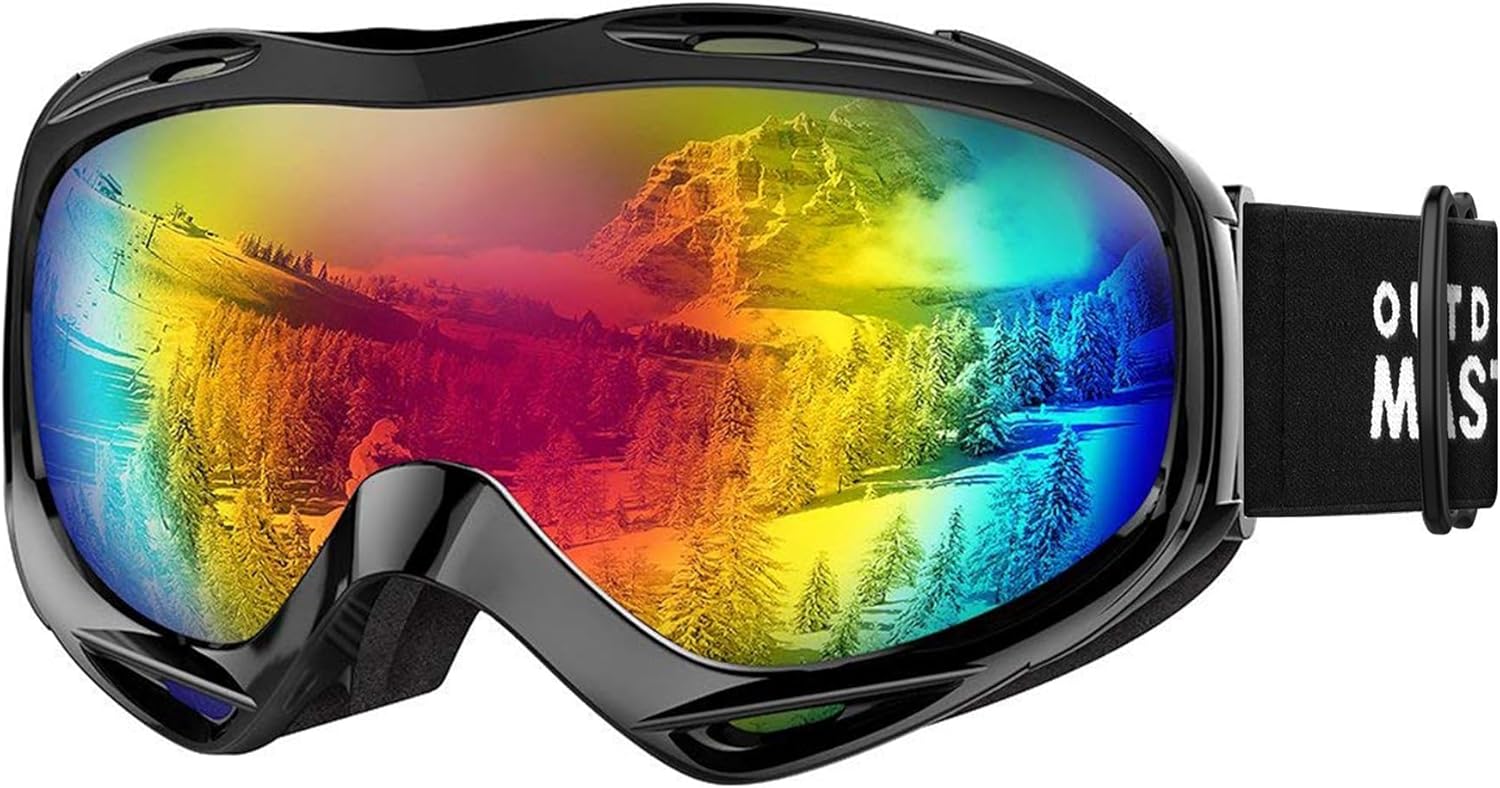 OutdoorMaster OTG Ski Goggles - Over Glasses Ski/Snowboard Goggles for Men, Women & Youth - 100% UV Protection-OM-5 - Image 1