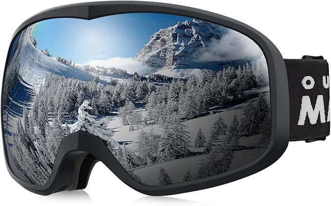 OutdoorMaster Owl Ski Goggles OTG, Snow Snowboard Goggles for Men Women Youth, Anti-Fog, 100% UV Protection-OM-72 - Image 1
