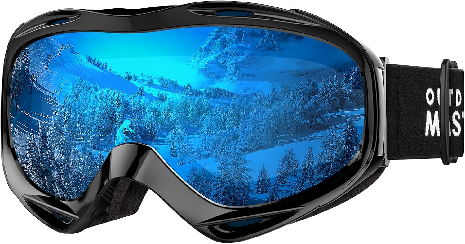 OutdoorMaster OTG Ski Goggles - Over Glasses Ski/Snowboard Goggles for Men, Women & Youth - 100% UV Protection-OM-5 - Image 1