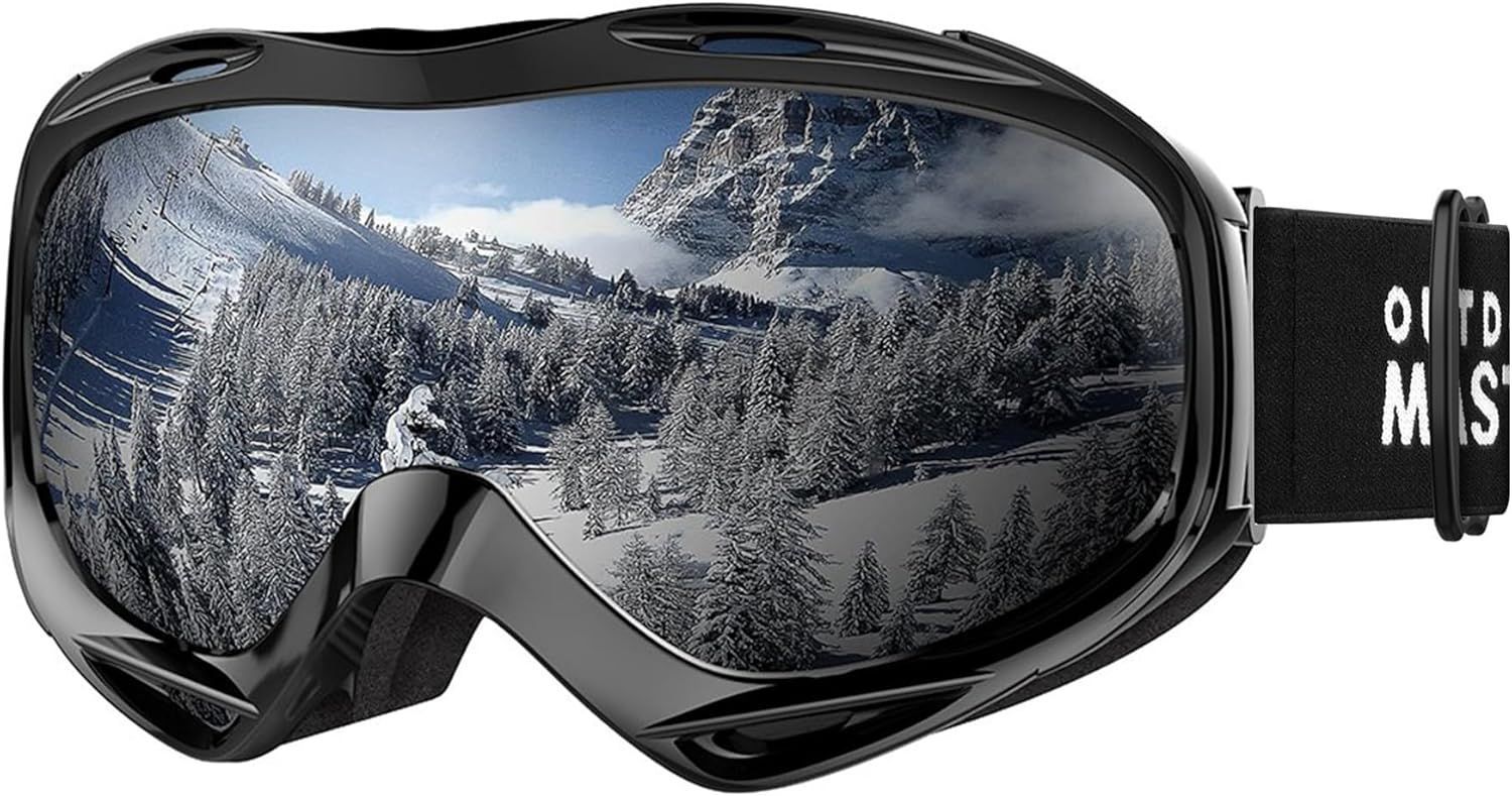 OutdoorMaster OTG Ski Goggles - Over Glasses Ski/Snowboard Goggles for Men, Women & Youth - 100% UV Protection-01VLT 10％-OM-5 - Image 1