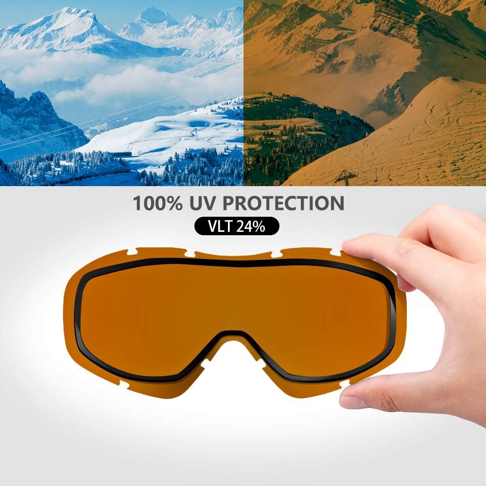 OutdoorMaster OTG Ski Goggles - Over Glasses Ski/Snowboard Goggles for Men, Women & Youth - 100% UV Protection-OM-5 - Image 4