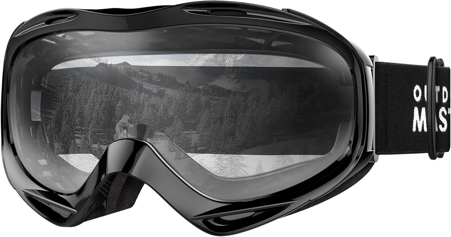 OutdoorMaster OTG Ski Goggles - Over Glasses Ski/Snowboard Goggles for Men, Women & Youth - 100% UV Protection-OM-5 - Image 1