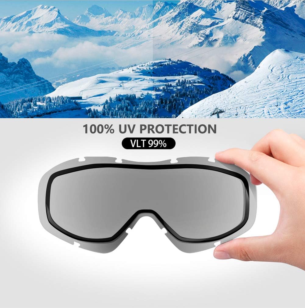 OutdoorMaster OTG Ski Goggles - Over Glasses Ski/Snowboard Goggles for Men, Women & Youth - 100% UV Protection-OM-5 - Image 4