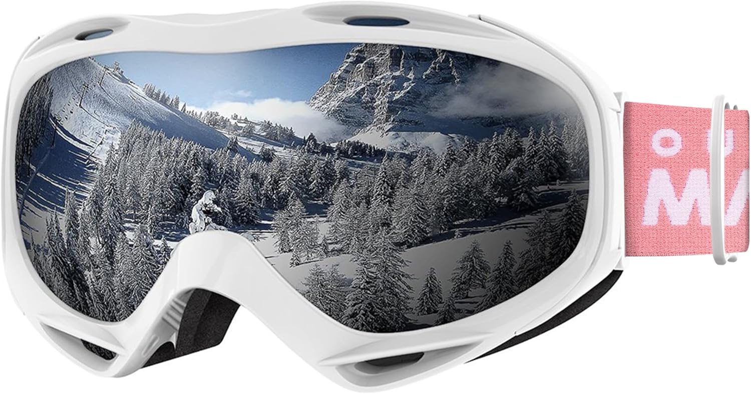 OutdoorMaster OTG Ski Goggles - Over Glasses Ski/Snowboard Goggles for Men, Women & Youth - 100% UV Protection-OM-5 - Image 1