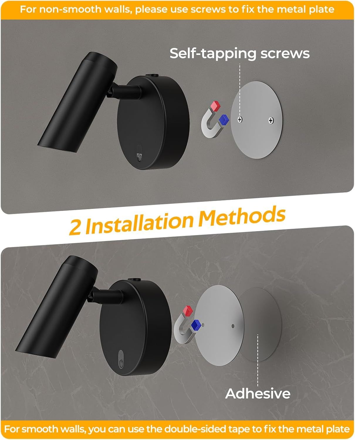 Spotlights Indoor, No-Glare Rechargeable Floor Can Light for Plants with Remote, Wireless Art Accent Spot Lights Uplight for Painting, Picture, Dartboard, Home, Corner Sofa Display 2PCS - Image 7