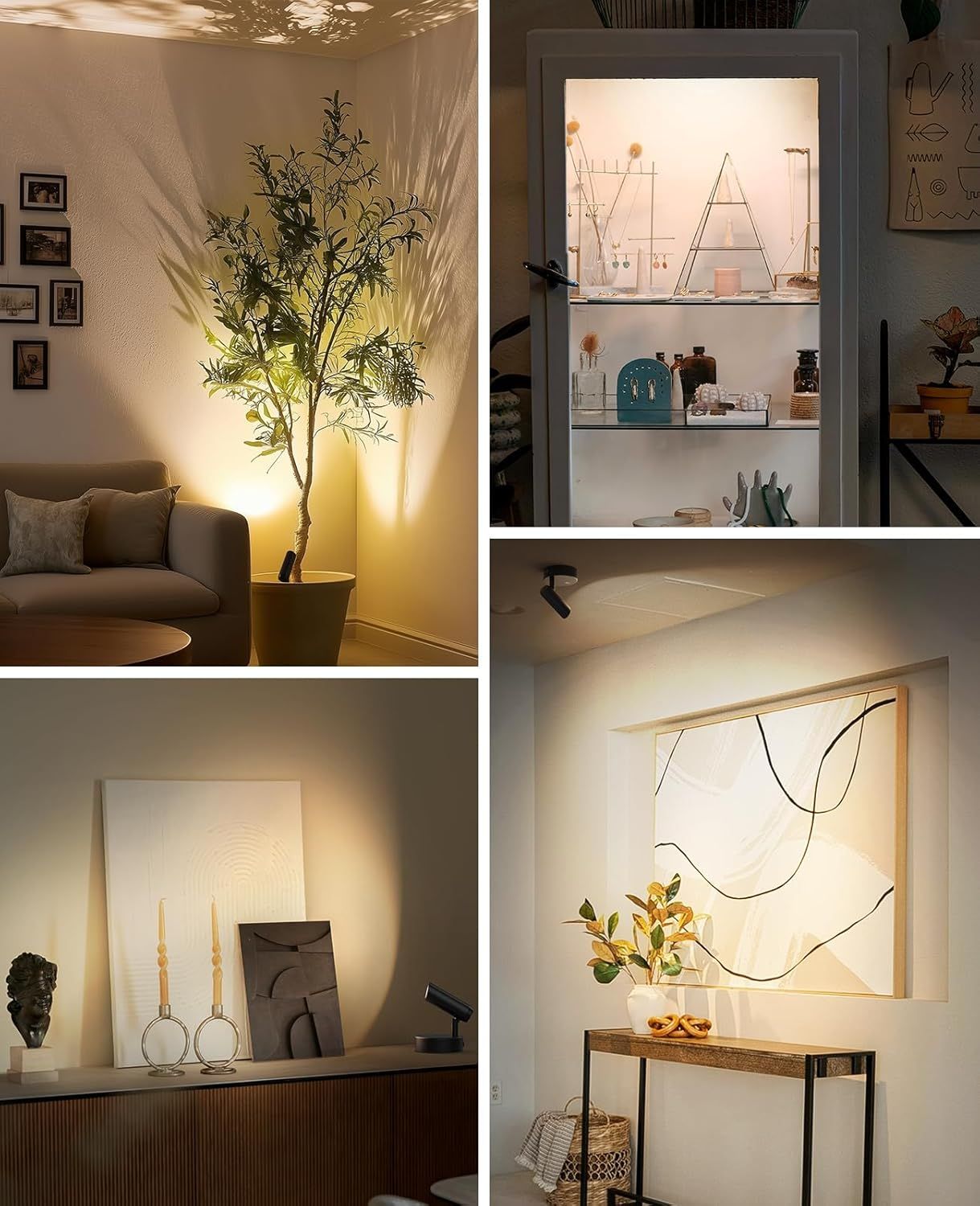 Spotlights Indoor, No-Glare Rechargeable Floor Can Light for Plants with Remote, Wireless Art Accent Spot Lights Uplight for Painting, Picture, Dartboard, Home, Corner Sofa Display 2PCS - Image 8
