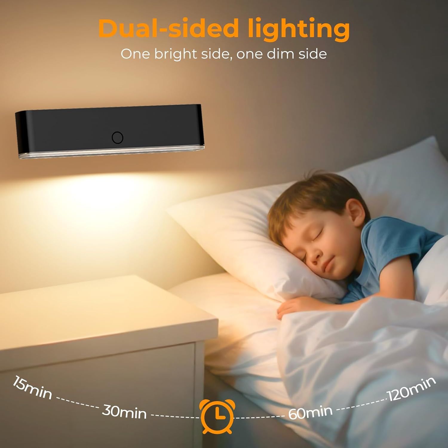 Battery Operated Wall Sconce Set of 2 Wireless Wall Lamp with Remote Control & Touch Control Rechargeable LED Wall Lights 3 Color Temperatures 360° Rotatable for Bedroom Living Room Black - Image 8