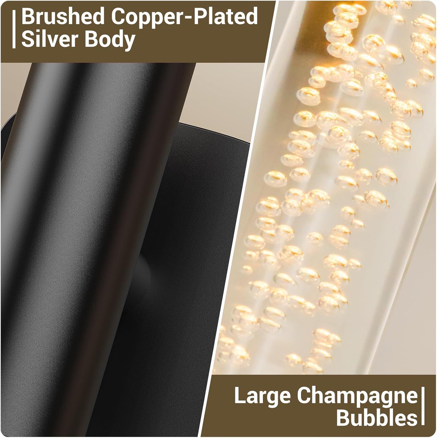 Black Battery Operated Wall Sconce Set of 2, Rechargeable Wireless Wall Lights with Remote and Touch, 360° Rotatable Sconces Wall Decor for Bedroom Living Room (31.49 Inch, 2-Pack) - Image 6