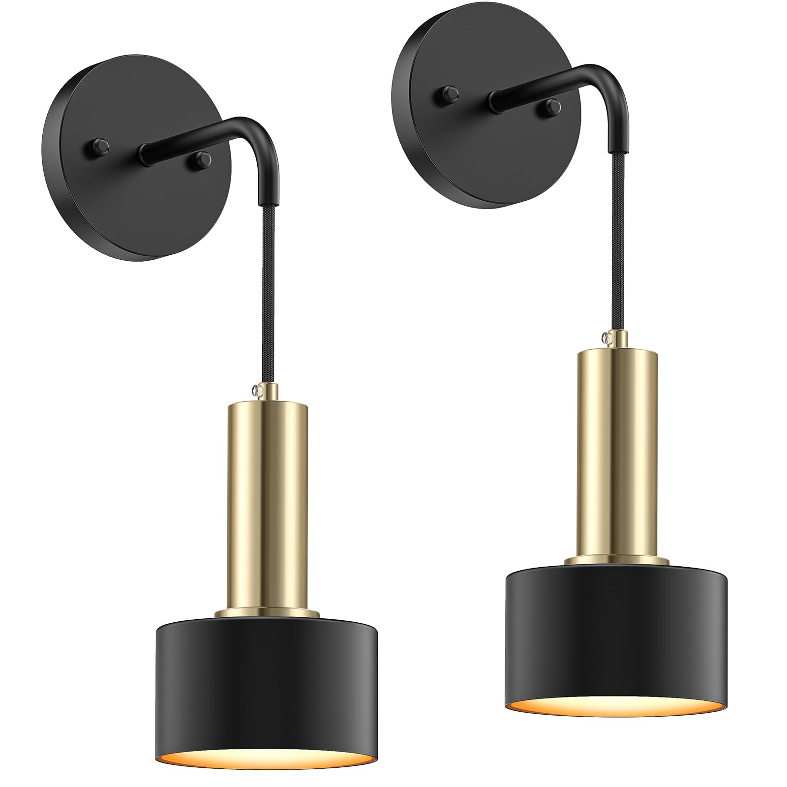 Battery Operated Wall Sconce Set of 2, Dimmable RGB Wall Sconce with Remote Indoor Battery Powered Wall Lamp Light for Bedroom Living Room - Image 1