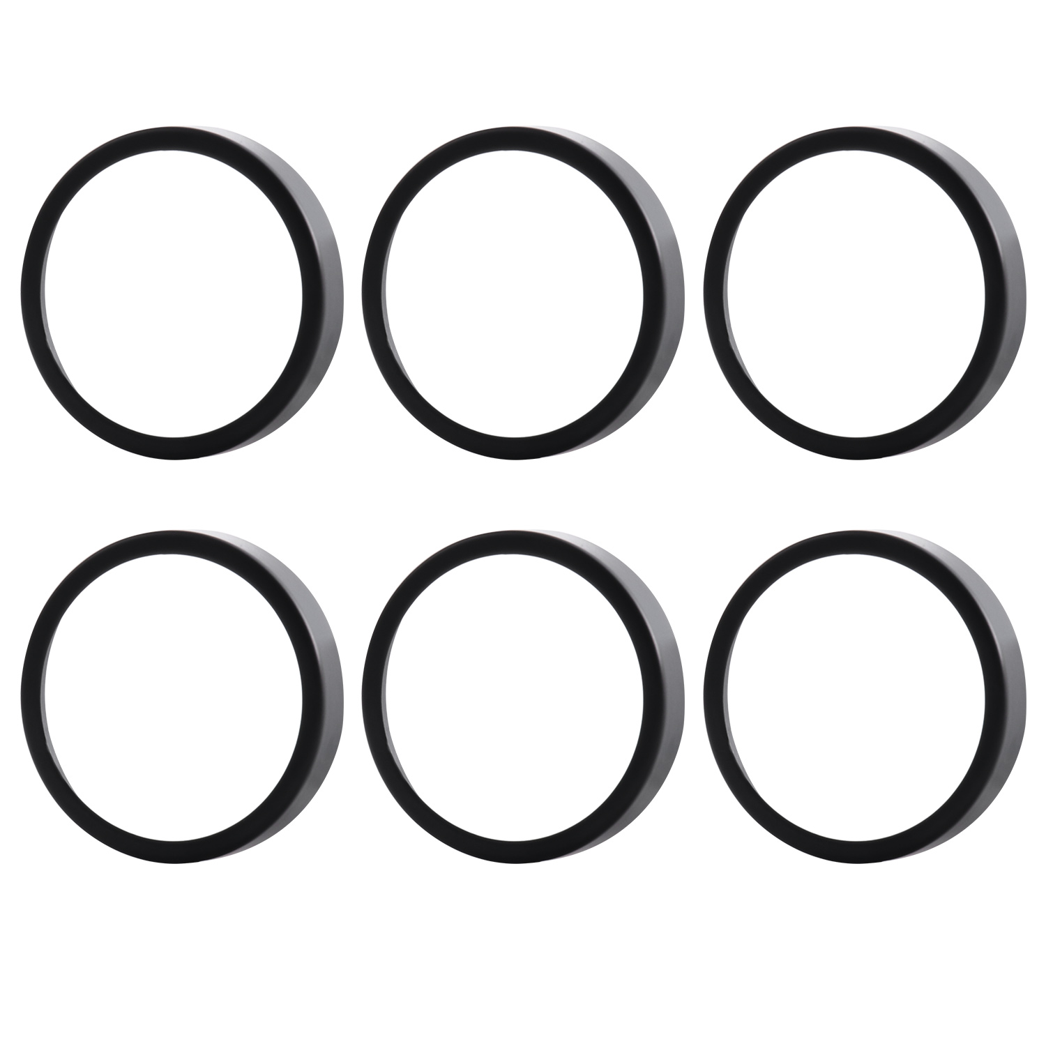 6 Pack GU10/MR16 Bulb Decorative Trim Rings, Heat Insulation Anti-Scald Protective Rings for Track Lighting, Snap-On Spring-Loaded Design (Matte Black) - Image 4
