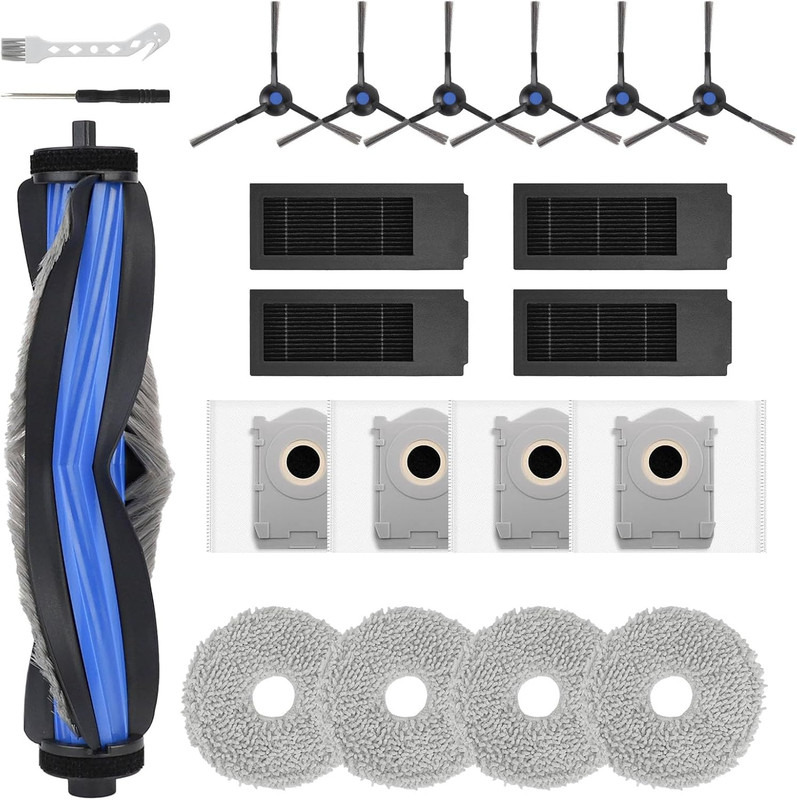 19 PCS Accessories for ECOVACS DEEBOT T50 PRO Omni Robot Vacuum Cleaner - Image 1
