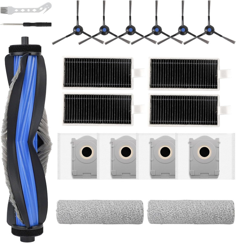 17 PCS Accessories for ECOVACS DEEBOT X8 PRO Omni Robot Vacuum Cleaner - Image 1