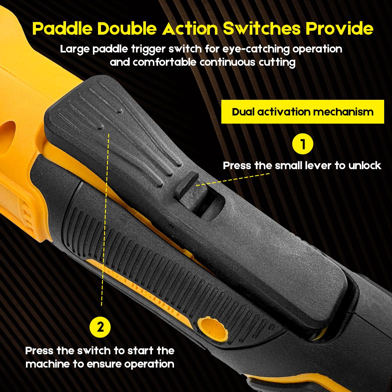 Cordless Angle Grinder 4-1/2 inch for Makita 18V MAX Battery, Grinder Tool, Power Electric Grinders, Brushless Motor for Cutting, Griding, Polishing - Image 4