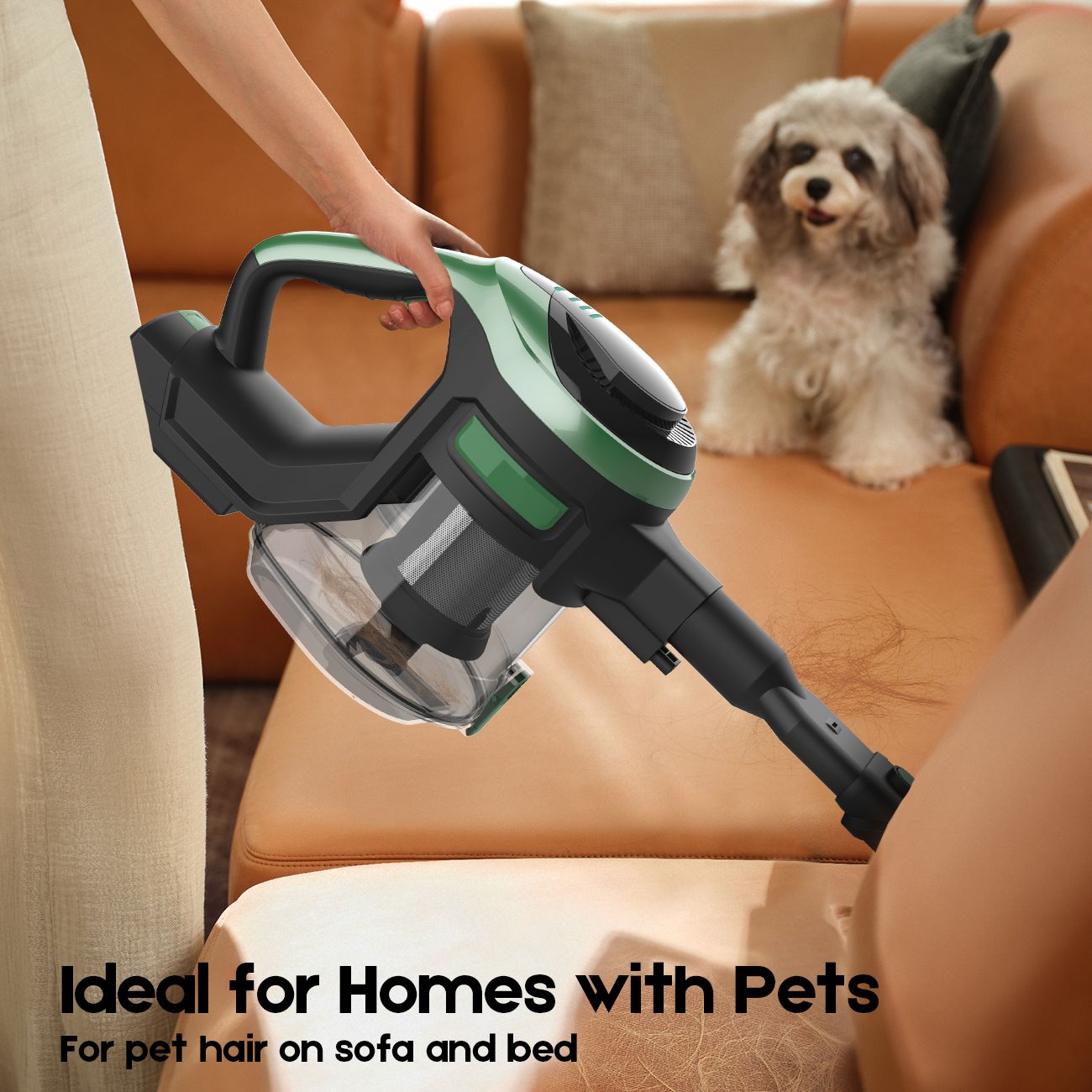 46Kpa Strong Suction, Lightweight Handheld Vacuum Cleaner,  2500mAh Removable Battery with Wall Charger for Home, Hard Floors, Blankets And Pet Hair. - Image 6