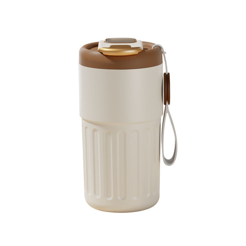 450ml Thermal LED Temperature Display Smart Coffee Cup Insulated Drink Tumbler-Brown - Image 7