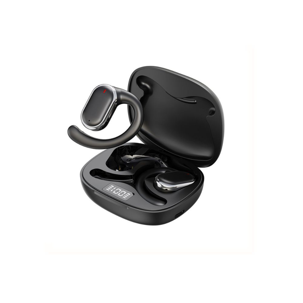 Bluetooth 5.3 Wireless Earbuds Deep Bass Over Ear - Black - Image 1