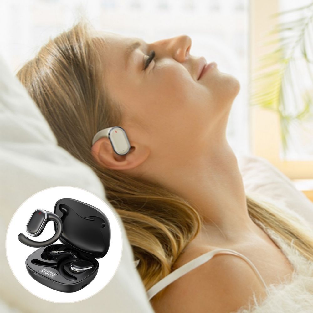 Bluetooth 5.3 Wireless Earbuds Deep Bass Over Ear - White - Image 4