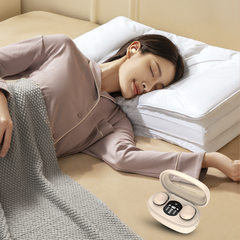 Invisible Mini Earbuds Side Sleepers Wireless Micro Smallest Hidden Headphones-Black - Image 2