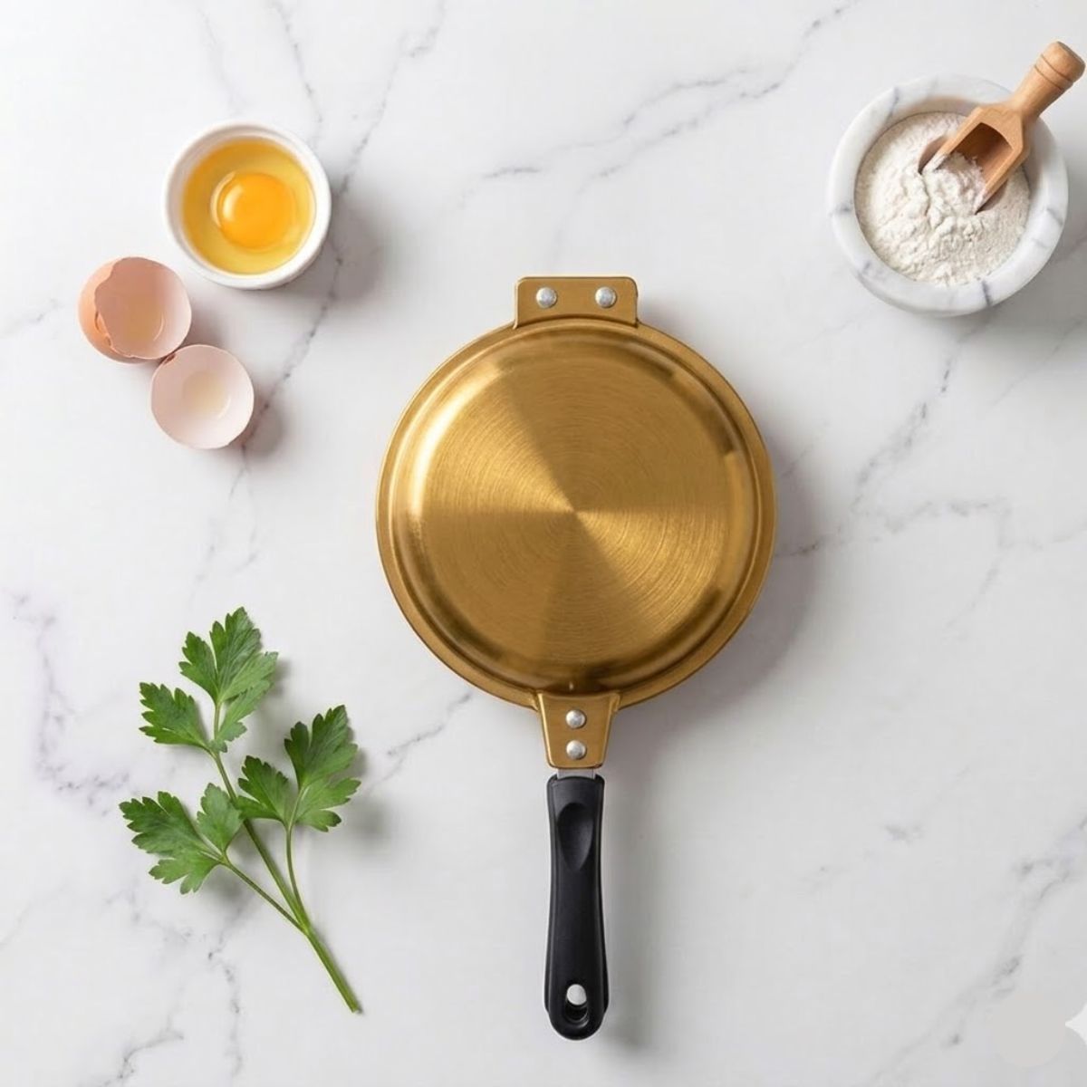 Double Sided Pancake Maker Flip Pan Non-Stick Omelette Egg Frying Pan 15cm - Image 4