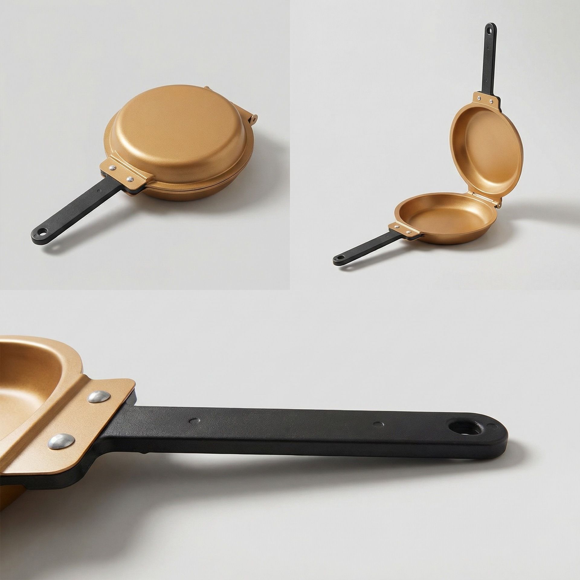 Double Sided Pancake Maker Flip Pan Non-Stick Omelette Egg Frying Pan 15cm - Image 8