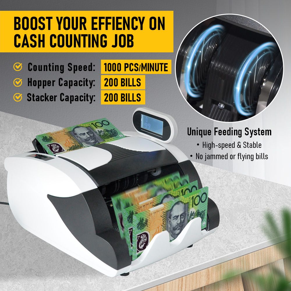 Money Counter Machine with UV, Bill Counter Suitable for AUD Dollars - Image 3