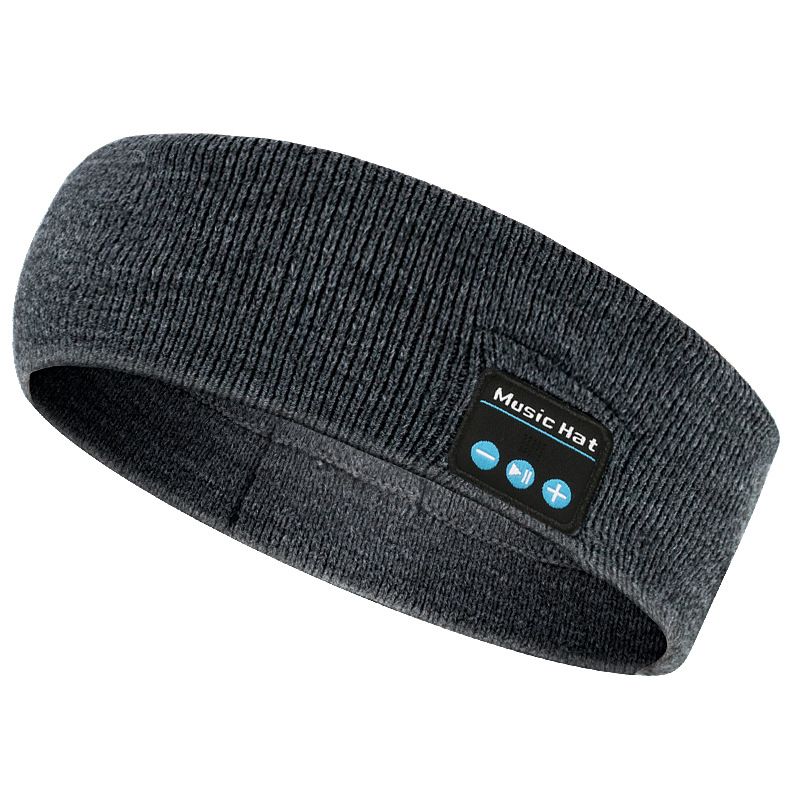 Headset Bluetooth 5.0 Wireless Stereo Earbud Headphone Sports Headband w/Mic-Grey - Image 1