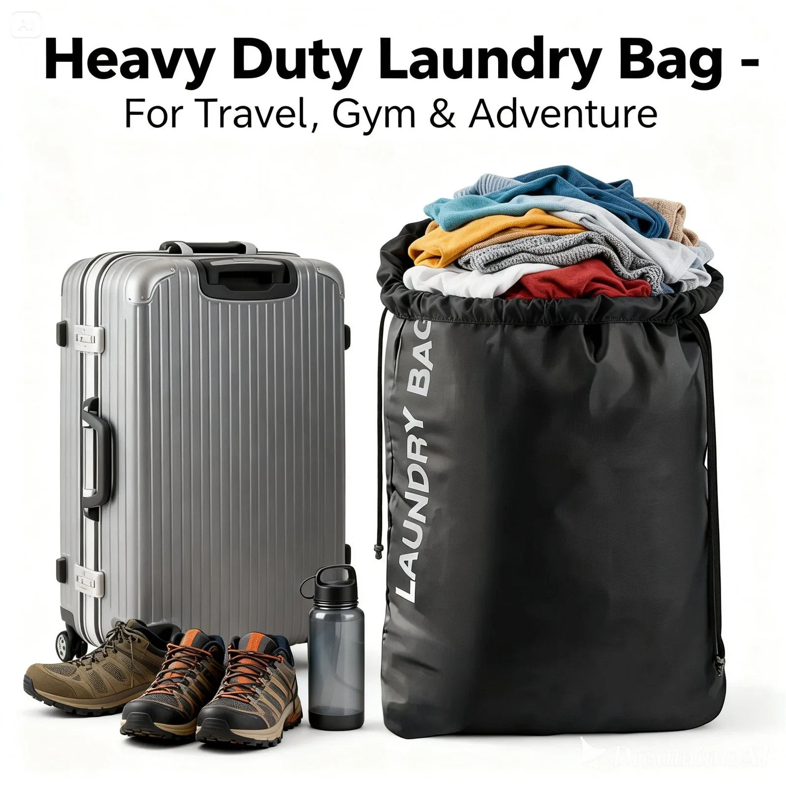 4PCS Heavy Duty Laundry Bag Large Mesh Washable Wash Bags Net Clothes Organiser - Image 1
