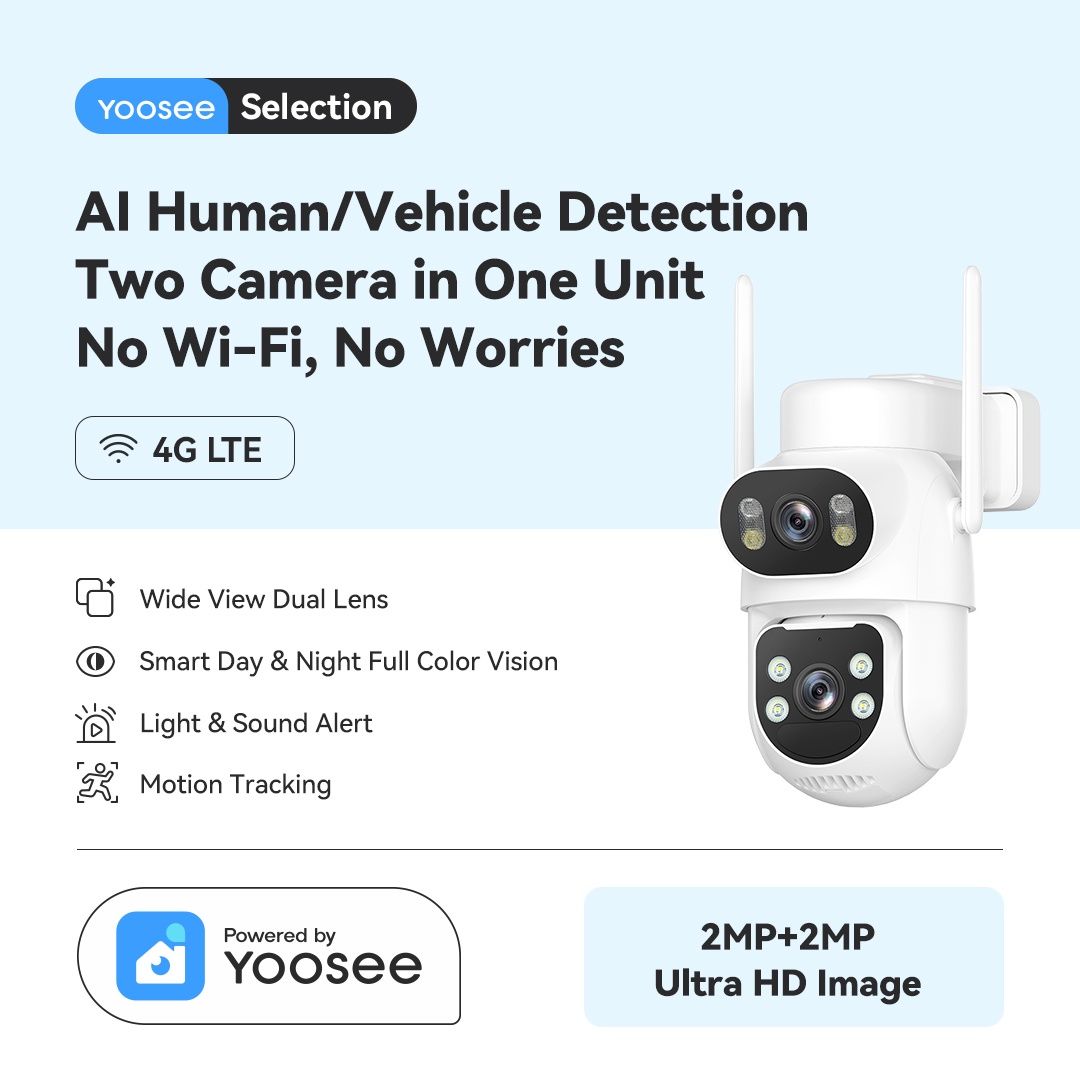 Smart 4G LTE Battery Outdoor PTZ Camera with Solar Panel 2.5K - Image 1