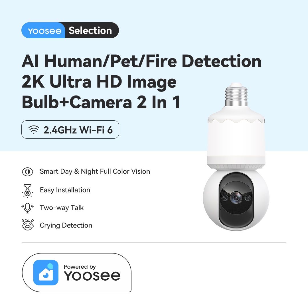Yoosee AI Bulb Camera C11 - Image 1