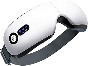 Eye Massager with Heat, Vibration and Warm Compress, Smart Sleeping Eyes Mask with Bluetooth Can Connect with Phone for Music - Image 1