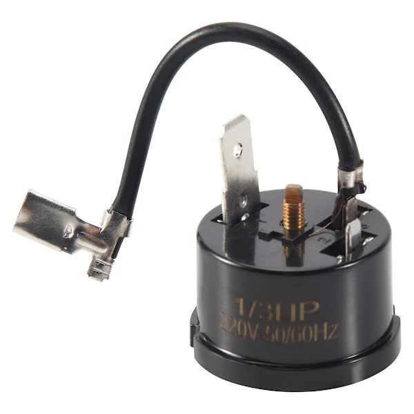 Thermal Overload Protector for Refrigerator Compressor Compatible with Hx1 1/3HP Black - Image 1