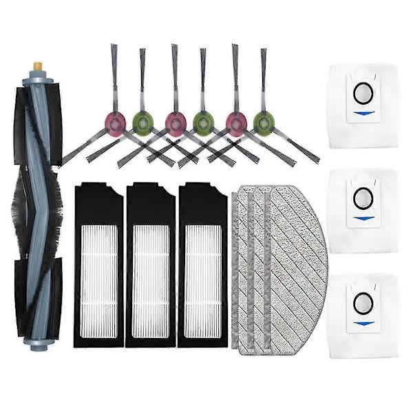 Ecovacs X1 Plus Robot Vacuum Cleaner Replacement Parts Kit with Main Brush, HEPA Filter, Mop Cloth, Dust Bag - Image 1