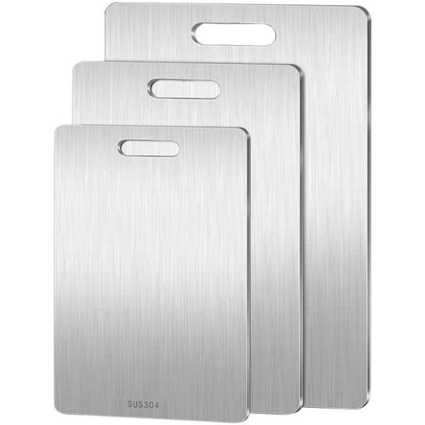 Titanium Cutting Board for Meat and Fruit Double Sided Non-Slip 34x23cm FD17-FA - Image 1