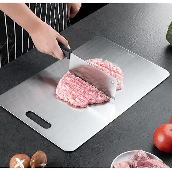 Titanium Cutting Board for Meat and Fruit Double Sided Non-Slip 34x23cm FD17-FA - Image 2
