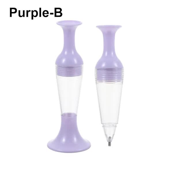 5D Diamond Painting Drill Pen Tool Purple Compatible with Oral-B Braun Philips - Image 1