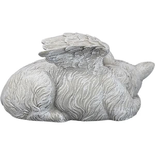 Memorial Cat Pet Angel Statue with Honorary Headstone - Image 4
