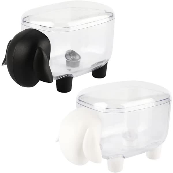 2 pcs Cosmetic Cotton Container, Makeup Cotton Container - Image 1