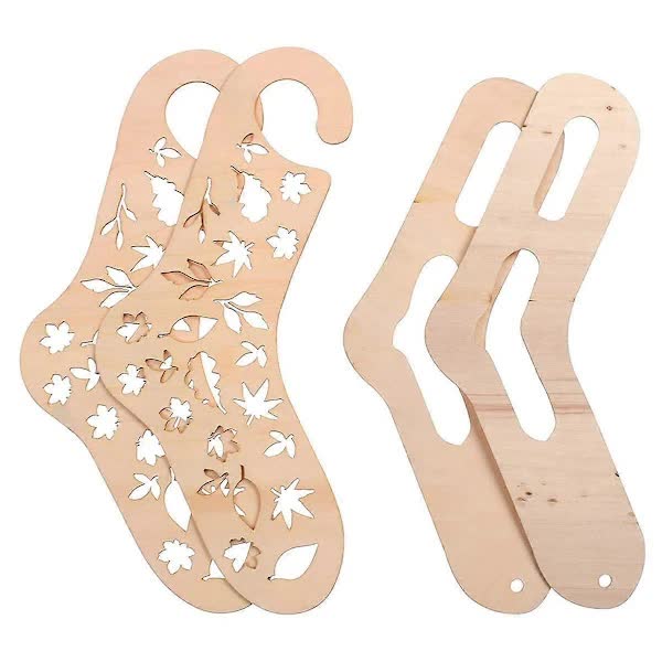 Wooden Sock Blockers for Knitting, Adjustable, 6 pcs Knitting Blockers - Image 4