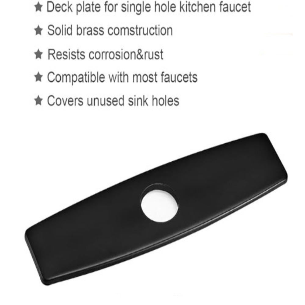 Matte Black Kitchen Countertop Cover Plate - Image 2