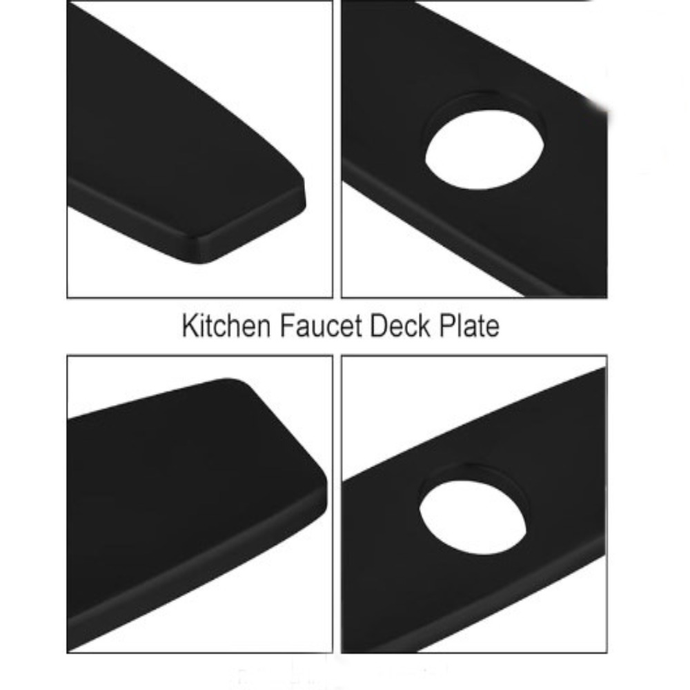 Matte Black Kitchen Countertop Cover Plate - Image 3