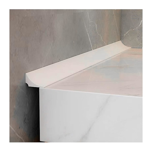 Self-adhesive sealing strip 2 m white compatible with bathtub shower sink wet room floor - Image 1