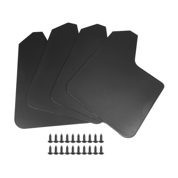 Universal Car Mud Flaps 4pcs Set for Pickup Van Truck with Screws - Image 1