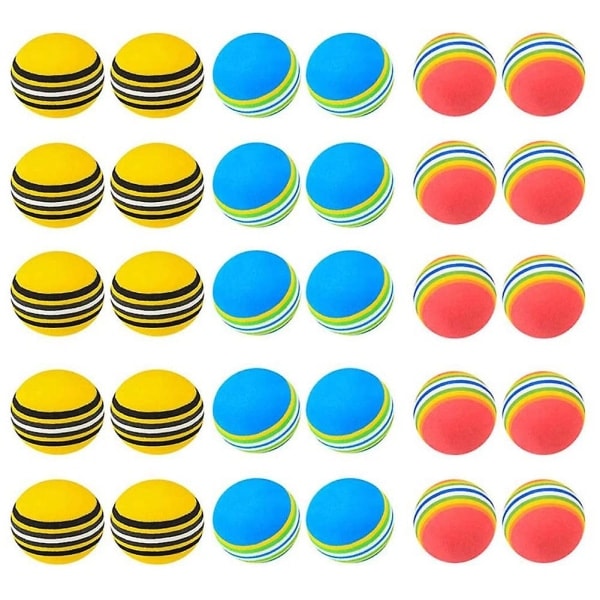 EVA Golf Training Balls 30 pcs Soft Practice Balls for Indoor and Outdoor Use - Image 1