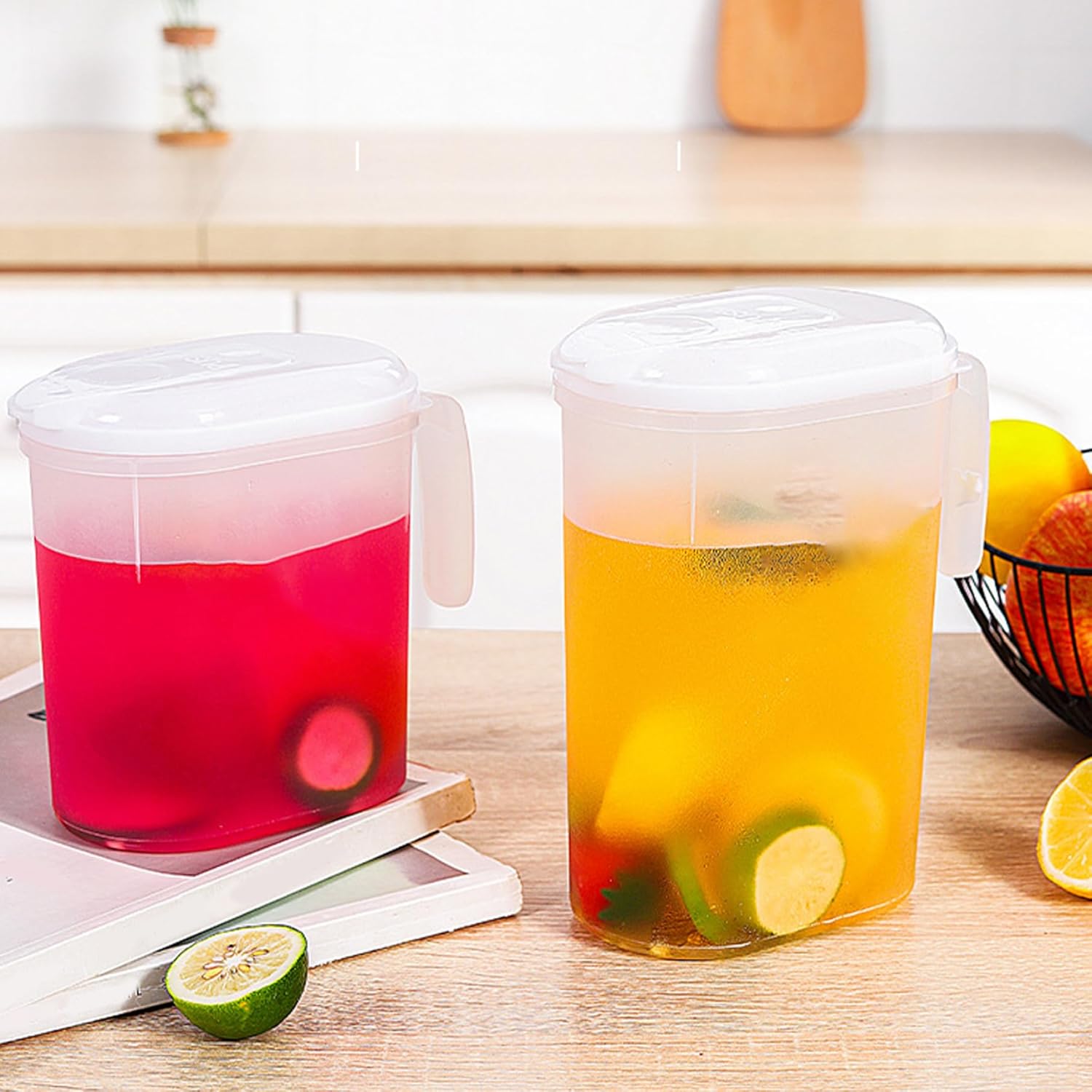 Cooling Water Jug 1.5L 2L Plastic Filter Lid Leak Proof for Juice Iced Tea - Image 4